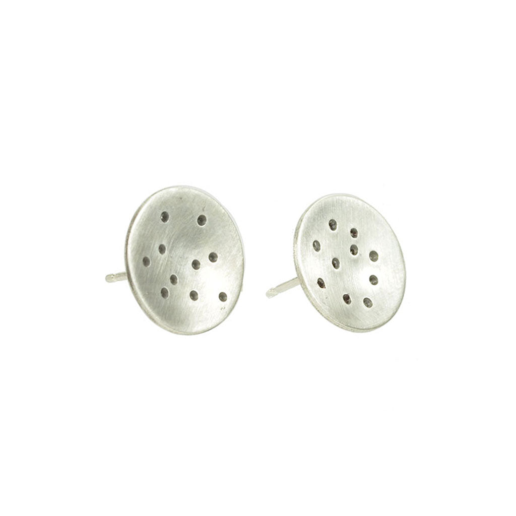 Seeing Spots Round Domed Post Earrings