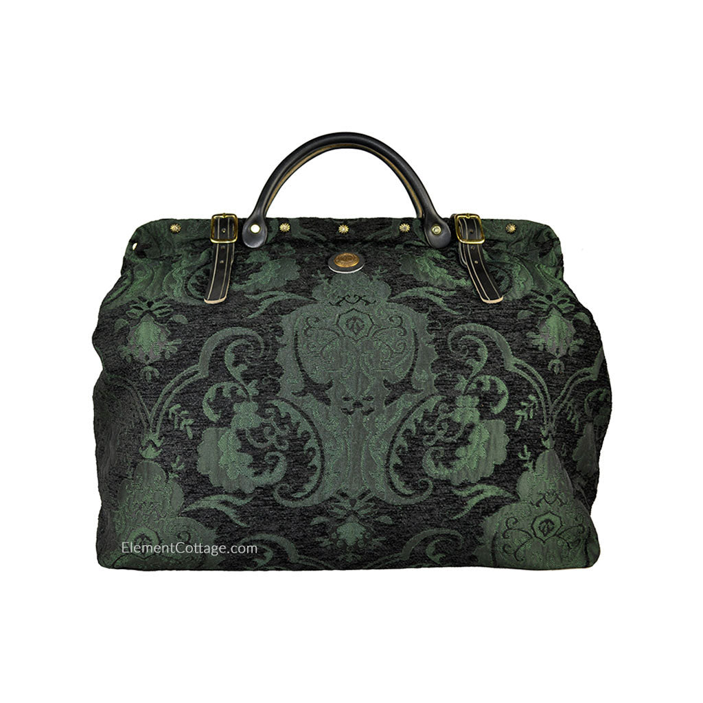 Amazon.com: FlyingNeedleGallery Woodland Floral Tapestry Carpet Bag :  Clothing, Shoes & Jewelry