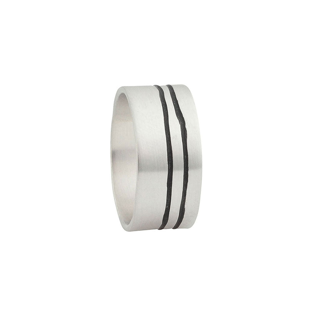 Men's Lineage Double Line Ring